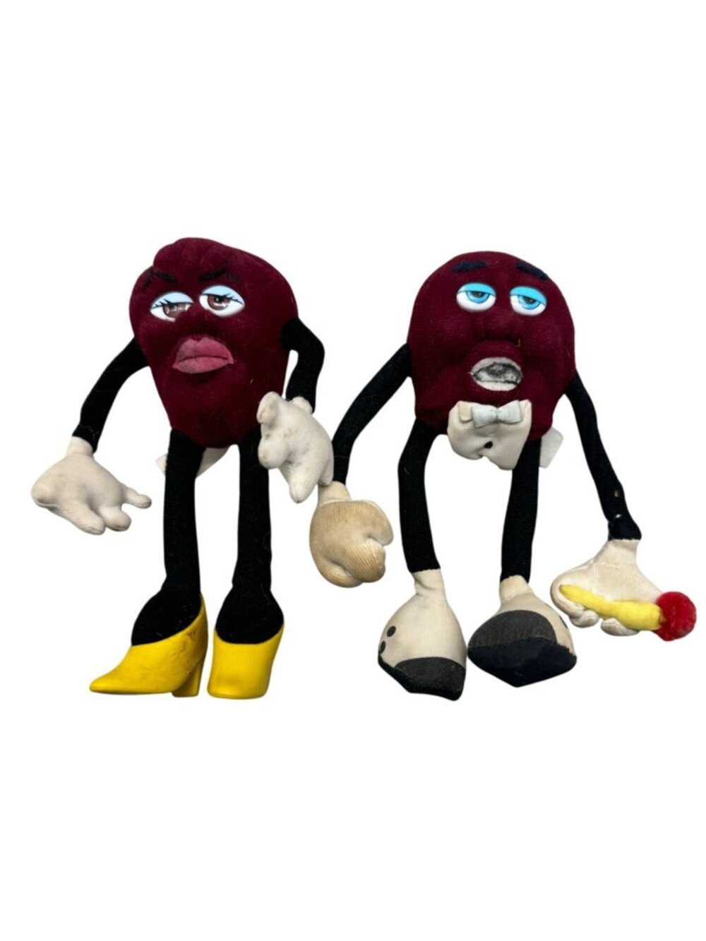 Applesauce Quirky Red & Black Plush Raisin Character Collectible Doll READ